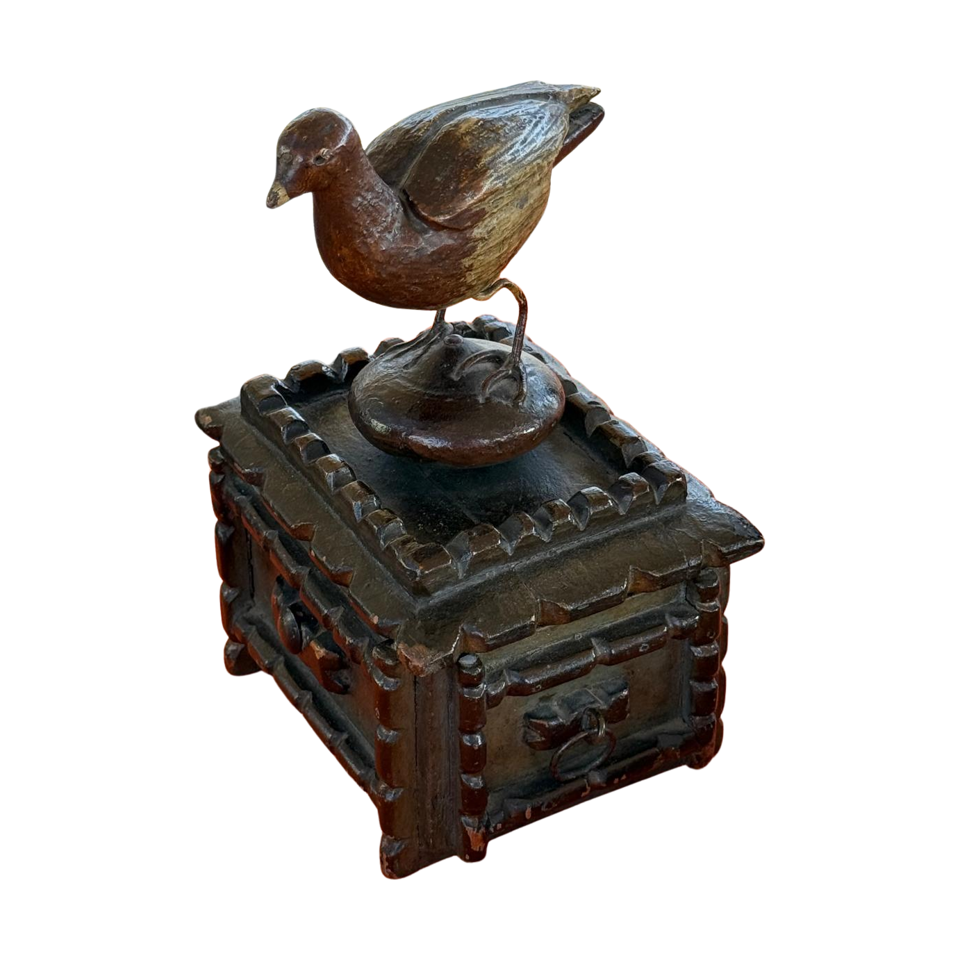 #8710 - Bird box wood painted