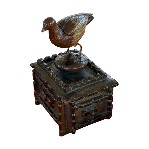 #8710 - Bird box wood painted