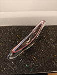 #1814 - Clear/pink murano bowl