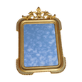 #8764 - Lou mirror gold with crown