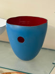 #8128 - blue potery vase