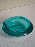 #5249 - Azure eye shaped murano bowl