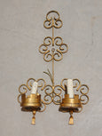 #8409 - iron gold sconces