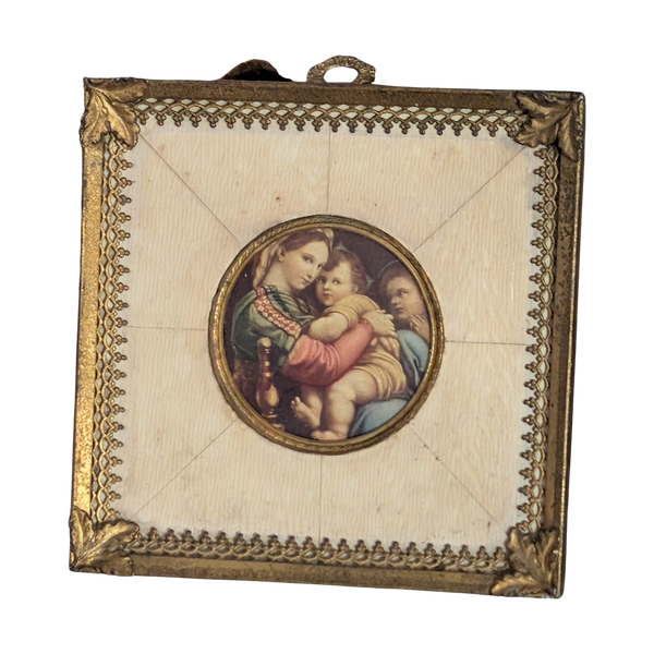 #5779 - religious frame gold with photo