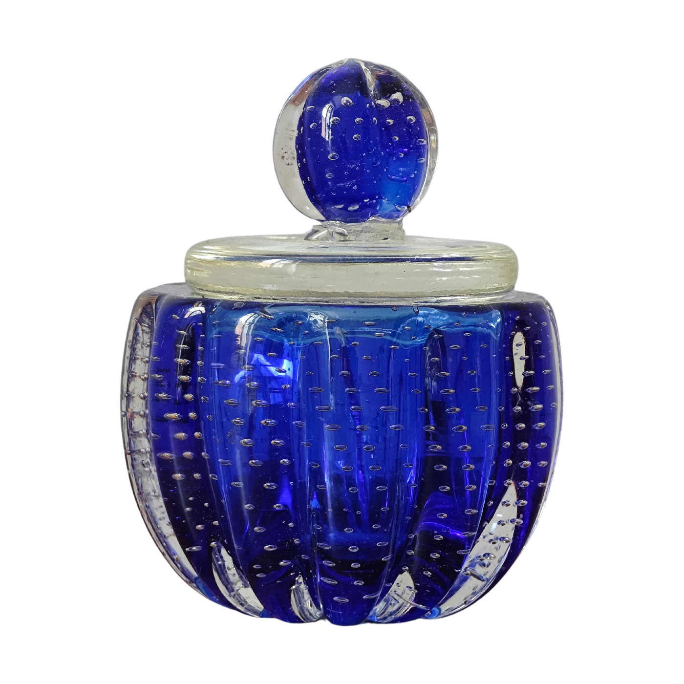 Blue Murano glas jar