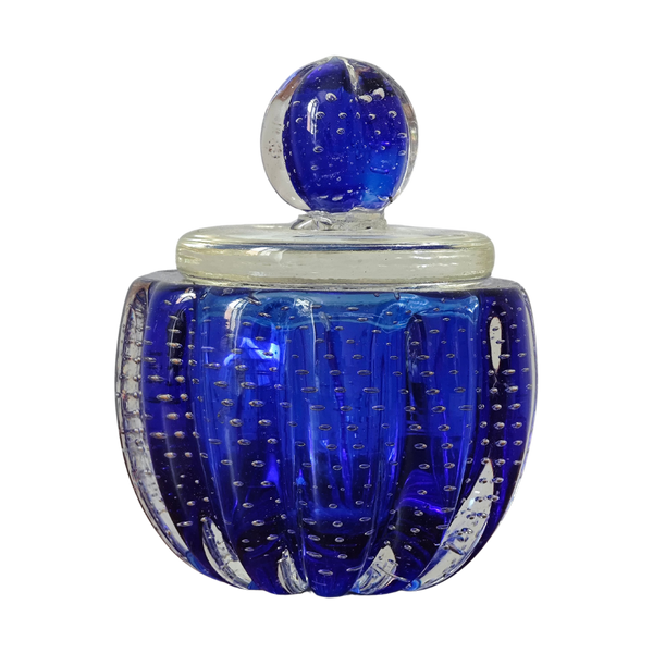 Blue Murano glas jar