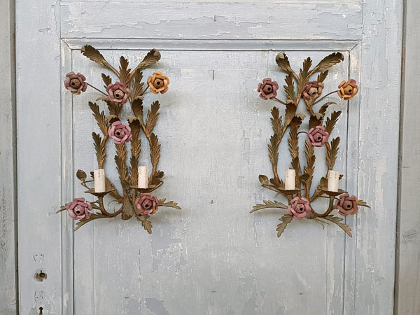 #8519-UUGG - Pair of Iron Sconces