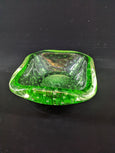 #852 - Bowl light green with bules