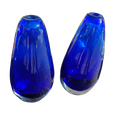 #1550 - pair of blue vases