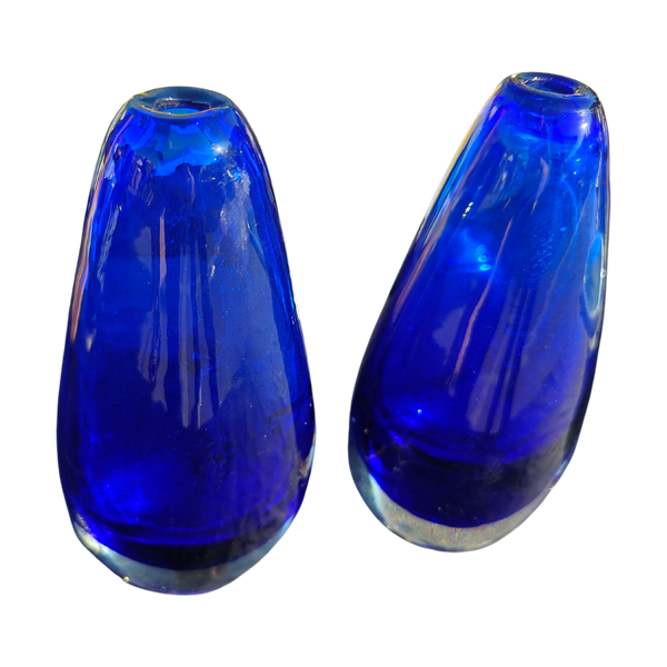 #1550 - pair of blue vases