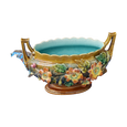 #8770 - barbotine vase oval