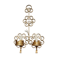 #8409 - iron gold sconces