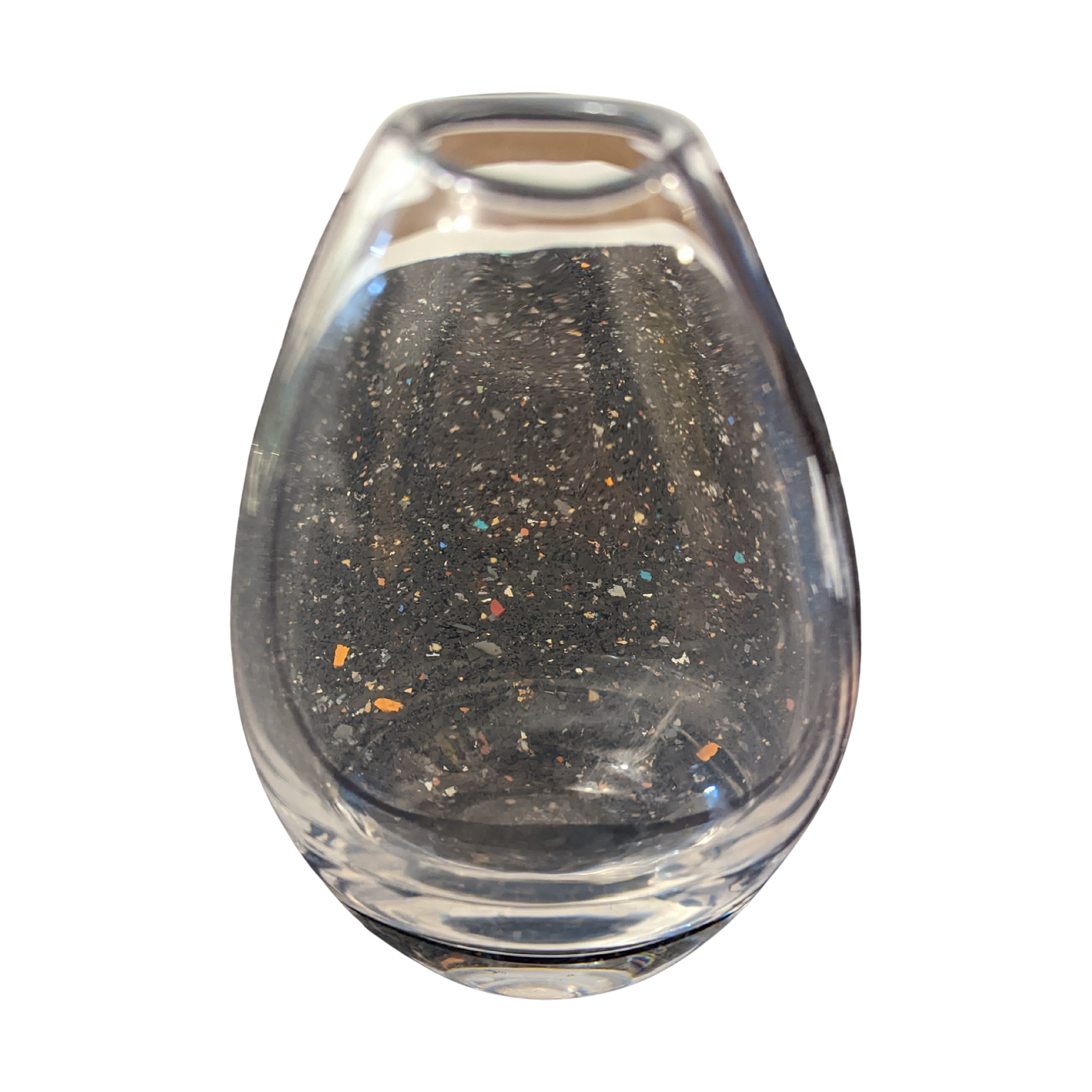 #858 - Vase cristal with purple band