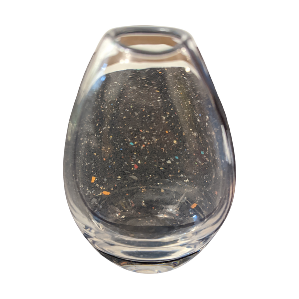 #858 - Vase cristal with purple band