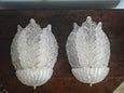 #5761 - murano leaf sconces