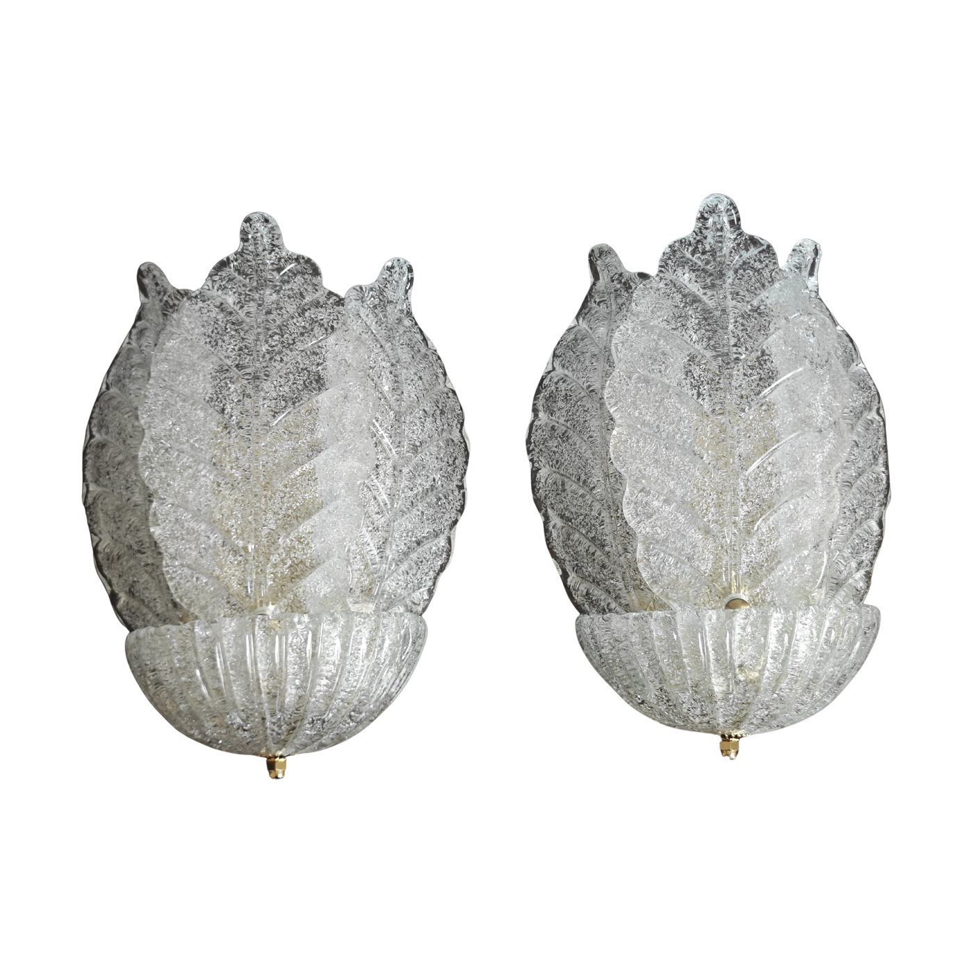 #5761 - murano leaf sconces