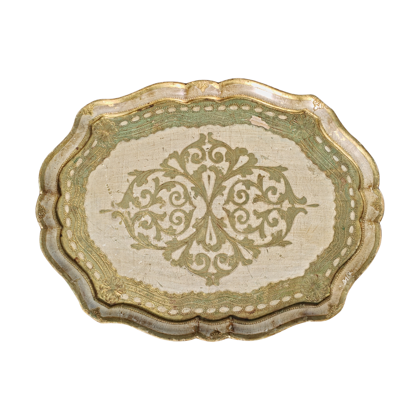 #8751 - Tray florentine gold tray