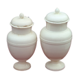 #5793 - white pharmacy jars