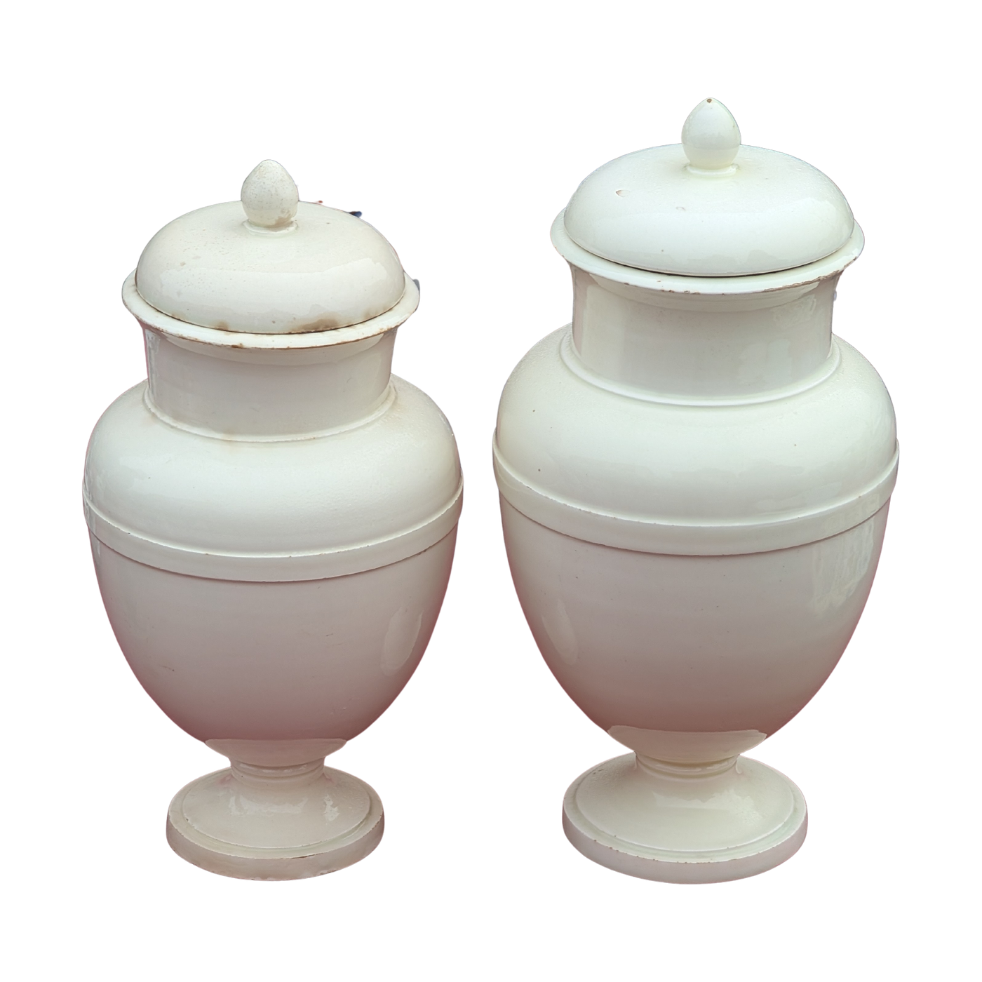 #5793 - white pharmacy jars