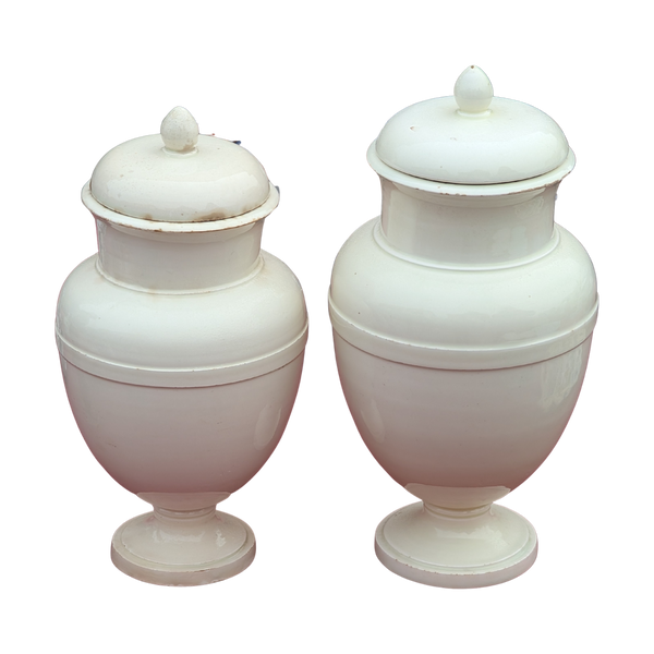 #5793 - white pharmacy jars