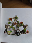 #5547 - Pair of flower sconces