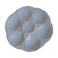 #6895 - 6 oyster plates