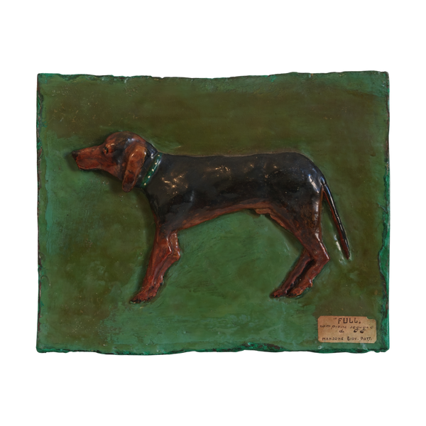 #8680 - dog ceramic picture
