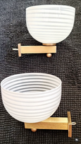 #7800 - white stripe sconces