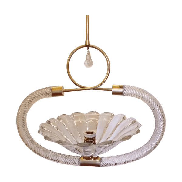 2583 - Vintage Italien Barovier Murano glass pendant