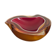 #7071 - Murano red/orange/whire bowl