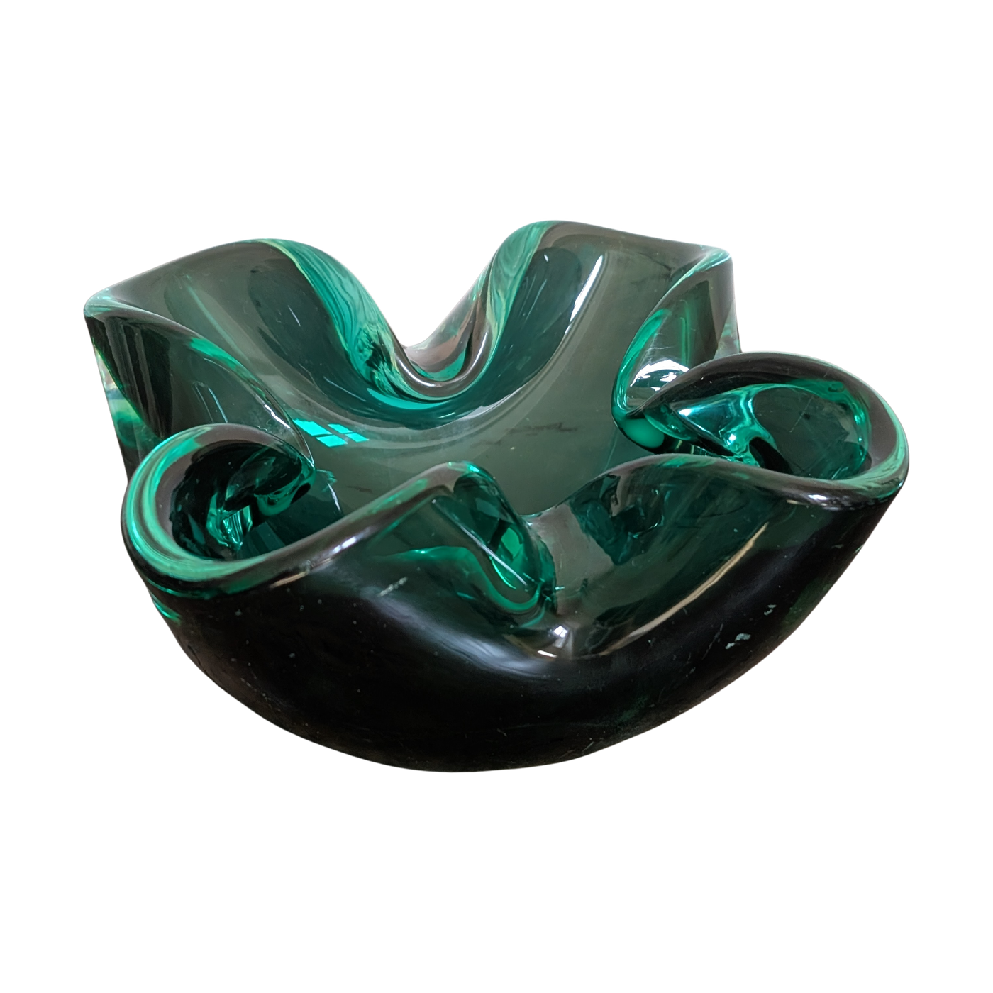 #7072 - Murano bowl green