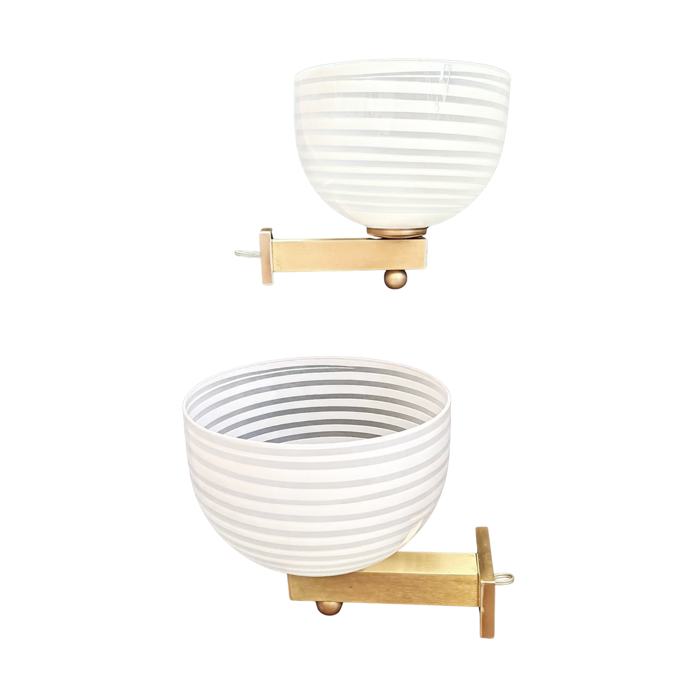#7800 - white stripe sconces