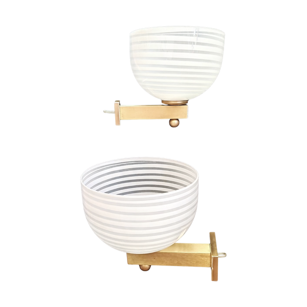 #7800 - white stripe sconces