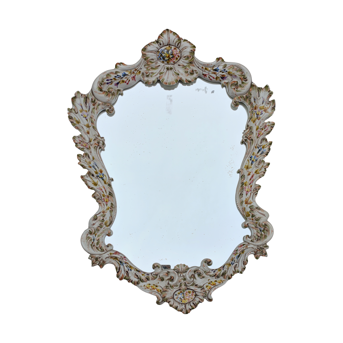 #8738 - porcelain painted mirror