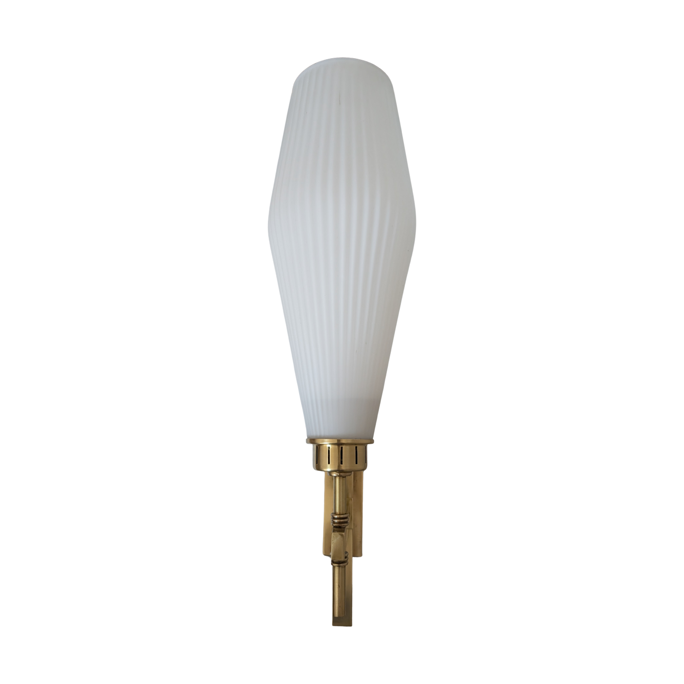 #7802 - large white glass sconces modern