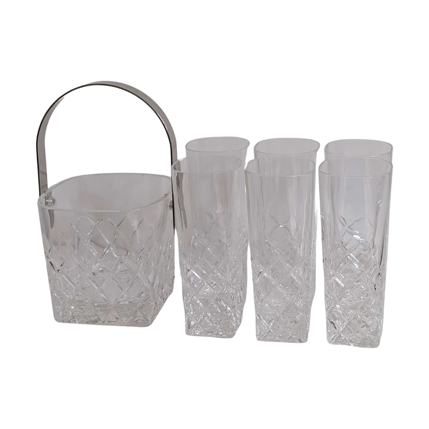 #7017 - Glases with ice bucket