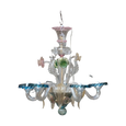 #5848 - colorful 5 arms venetian chandalier