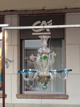 #5848 - colorful 5 arms venetian chandalier