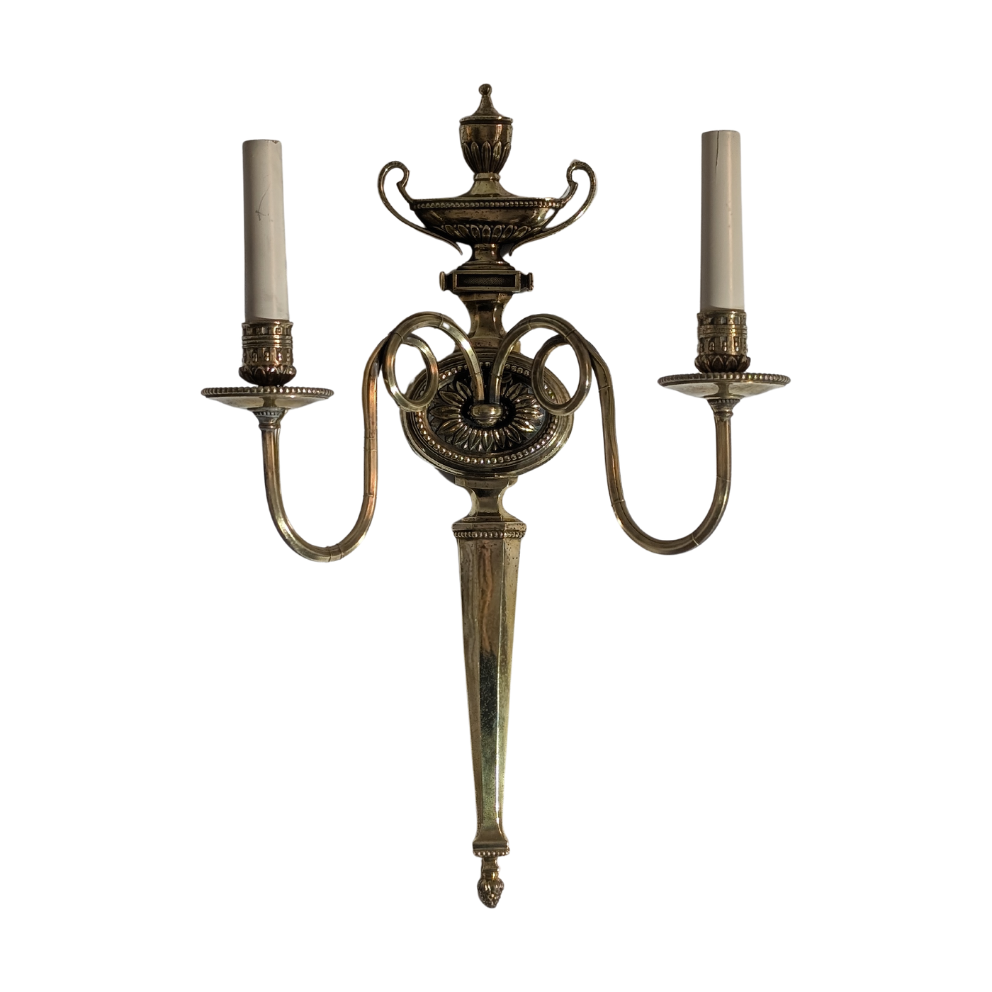 #7799 - urn sconces brass