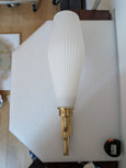 #7802 - large white glass sconces modern