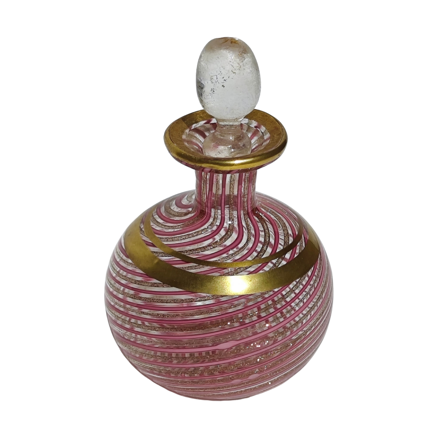 #5557 - Venini pink perfume bottle