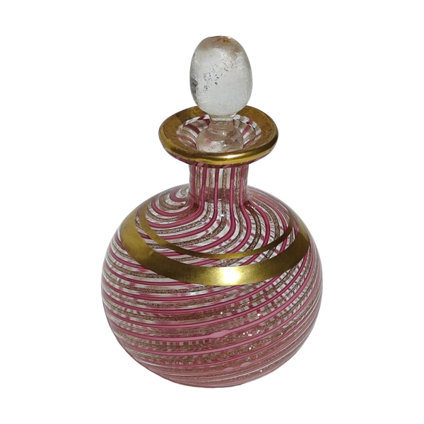 #5557 - Venini pink perfume bottle