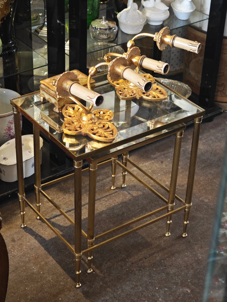 #5692 - 2 brass tables