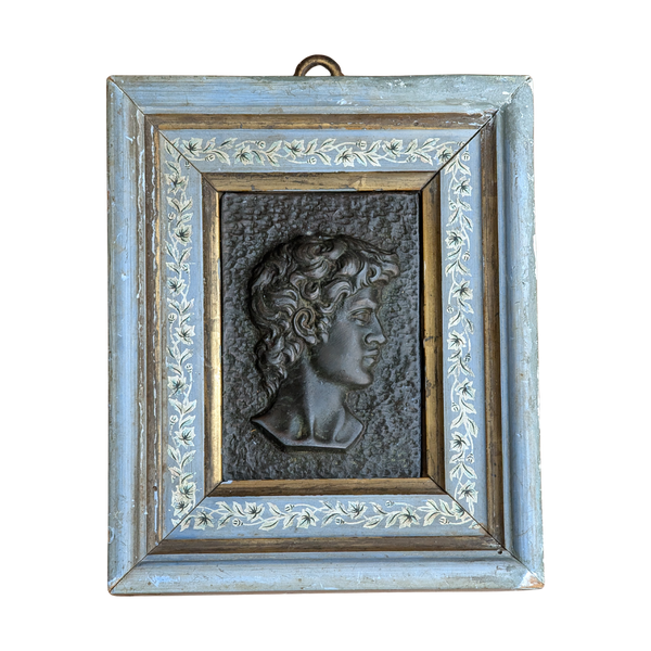 #5792 - framed bronze head