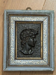 #5792 - framed bronze head