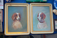 #8679 - pair of dog Paintings