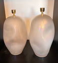 #7774-RUGG - Pair of Murano Lamps (Choice of Color)