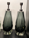 #7775-RUGG - Pair of Murano Lamps (Choice of Color)