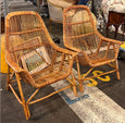 #7862-PIGG - Pair of Cane Chairs