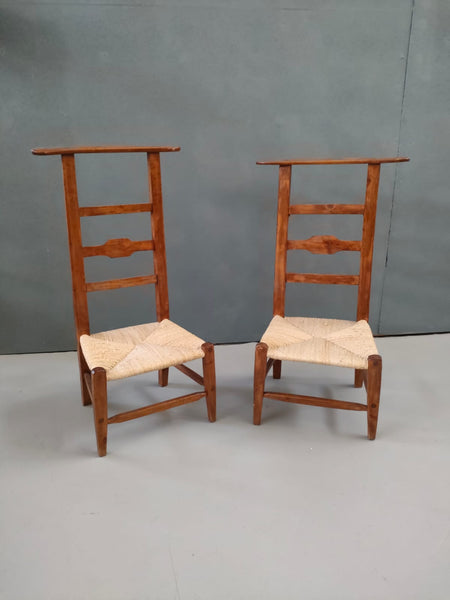 #7993-PGGG - Pair of 19th C. Prayer Chairs